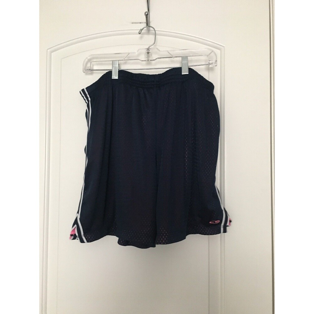 Champion Women's Juniors Shorts Lined Size XXL Blue White